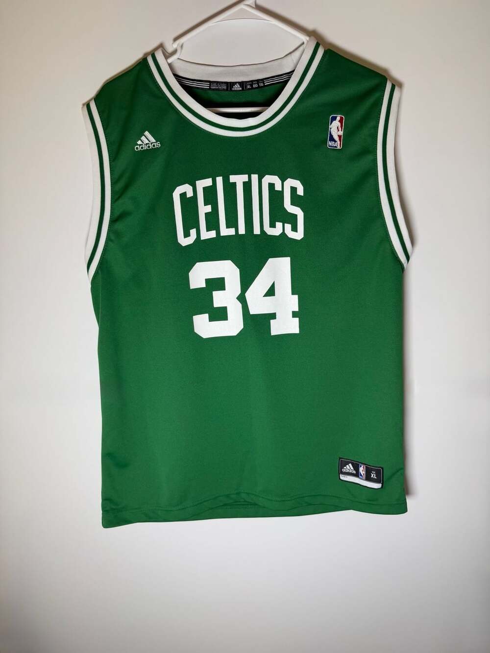 Adidas Boston Celtics Paul Pierce 34 Youth Jersey Size XL
